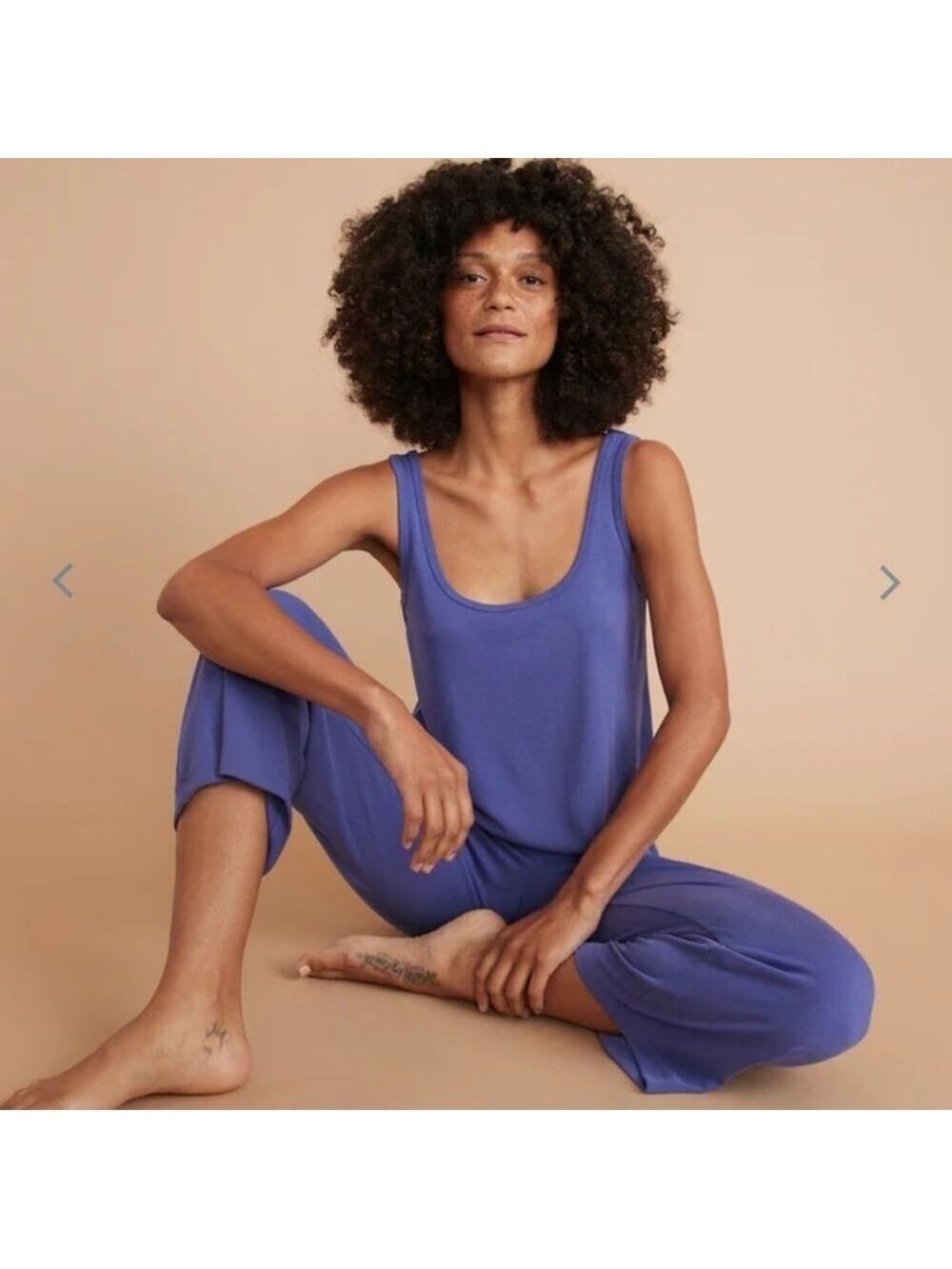 MARINE layer Luxe Rib Tank in Orient Blue